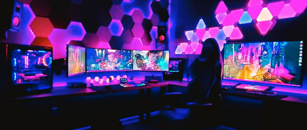 Die besten Gaming Zimmer Deko Ideen für Tisch & Wand