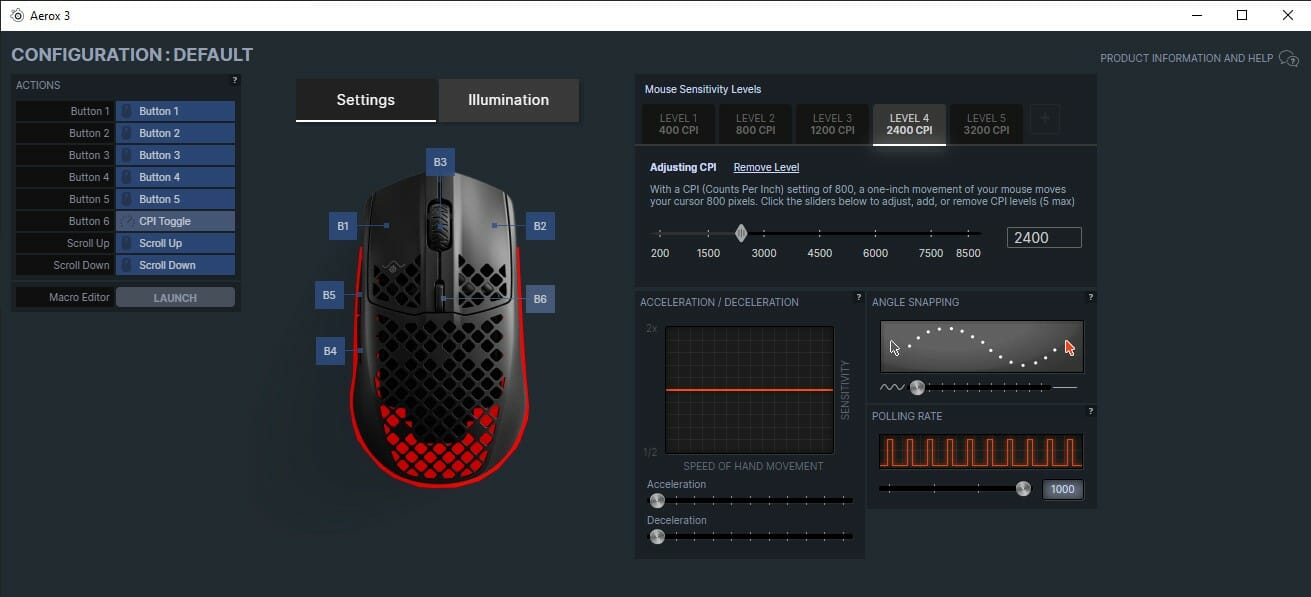 Steelseries Maus-Software