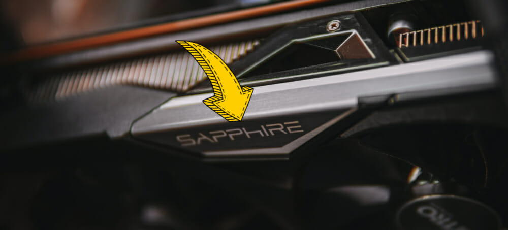 Eine GPU vom Grafikkarten-Hersteller Sapphire