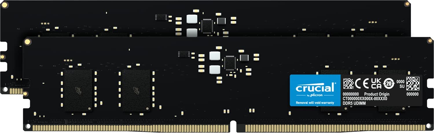 Crucial RAM 16GB Kit (2x8GB) DDR5 4800MHz CL40