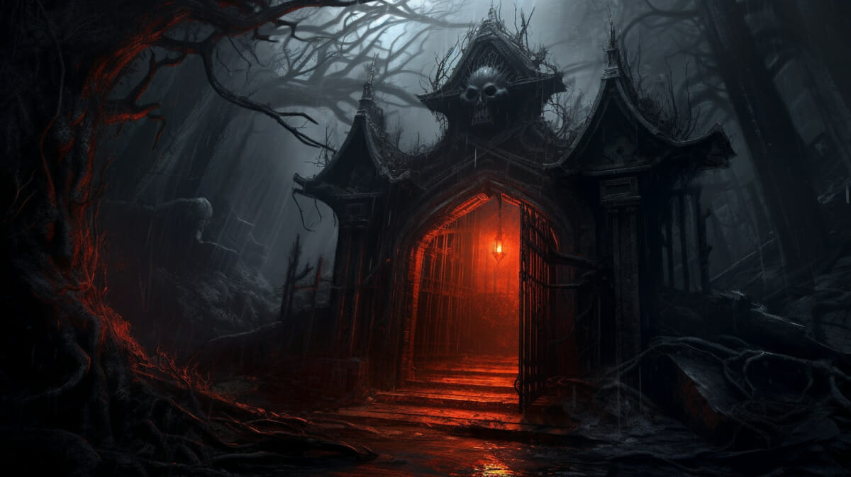 Der Eingang zu einem Diablo 4 Alptraum Dungeon