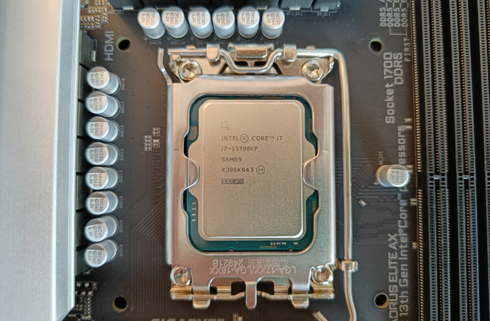 Eine Intel 13700K CPU
